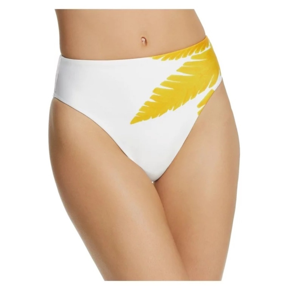 Vix White and Yellow Bikini Bottom